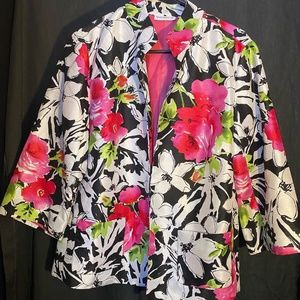 Susan Graver Floral Blazer